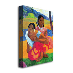 Paul Gauguin 'Nafea Faaipoipo' Canvas Wall Art 35 X 47