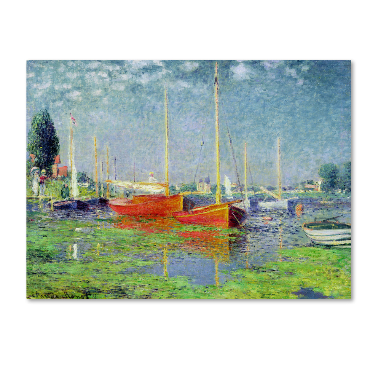 Claude Monet 'Argenteuil' Canvas Wall Art 35 X 47