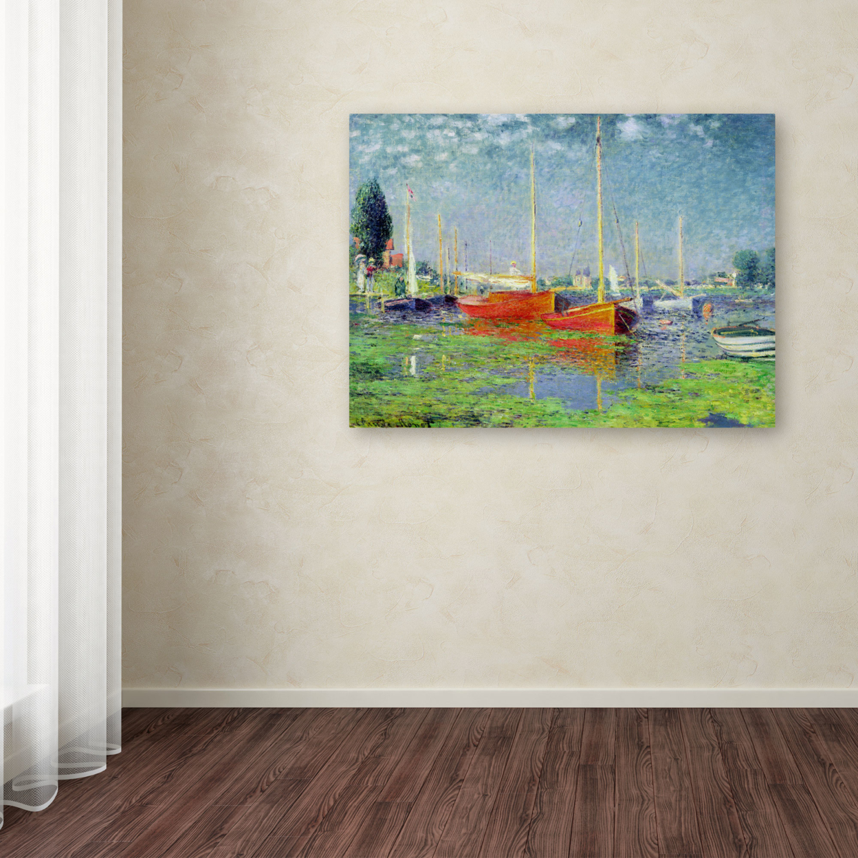 Claude Monet 'Argenteuil' Canvas Wall Art 35 X 47
