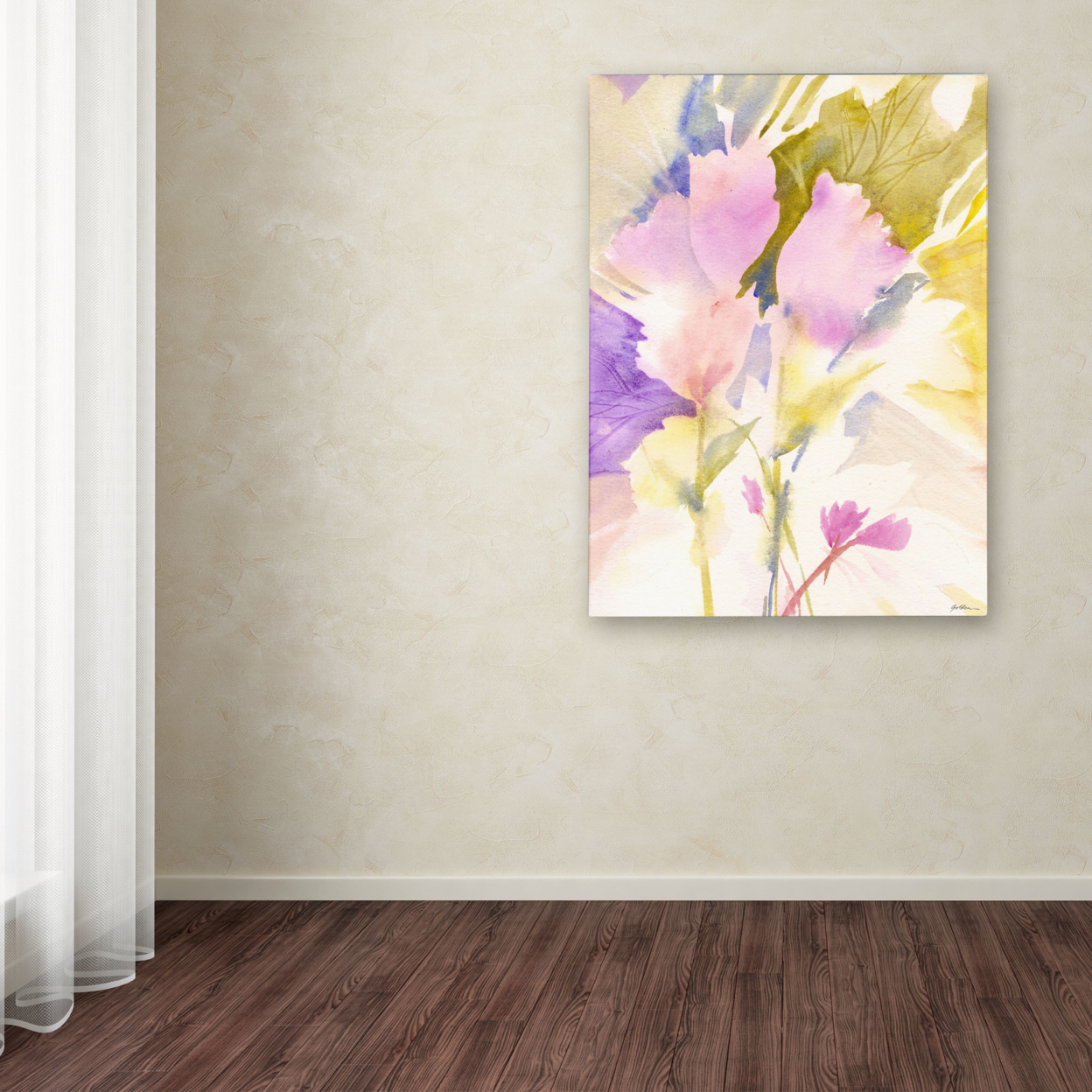 Sheila Golden 'Lavender Shadows' Canvas Wall Art 35 X 47
