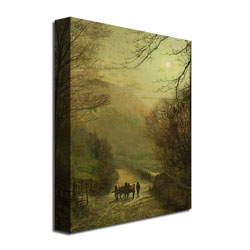 John Grimshaw 'Forge Valley, Scarborough' Canvas Wall Art 35 X 47