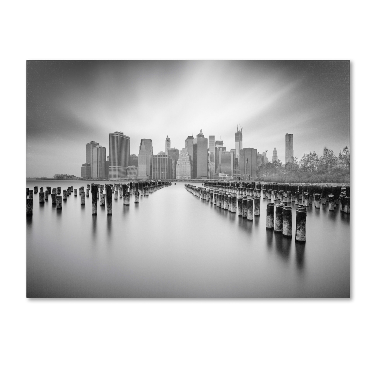 Moises Levy 'NYC 1' Canvas Wall Art 35 X 47 Inches
