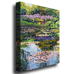 David Lloyd Glover, 'Giverny Reflections' Canvas Wall Art 35 X 47 Inches