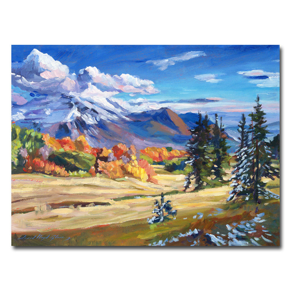 David Lloyd Glover, 'Autumn In The Foothills' Canvas Wall Art 35 X 47 Inches