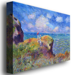 David Lloyd 'On The Bluff At Pourville' Canvas Wall Art 35 X 47 Inches