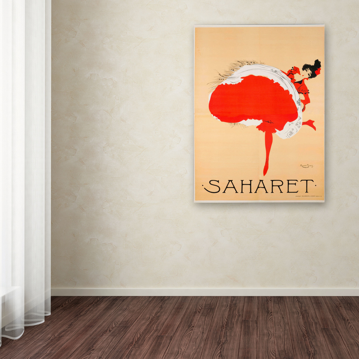 Vintage Apple Collection 'Saharet' Canvas Wall Art 35 X 47 Inches