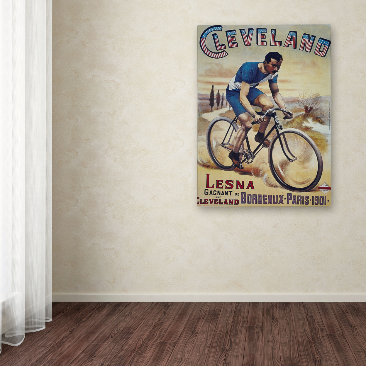 Vintage Apple Collection 'Bike 22' Canvas Wall Art 35 X 47 Inches