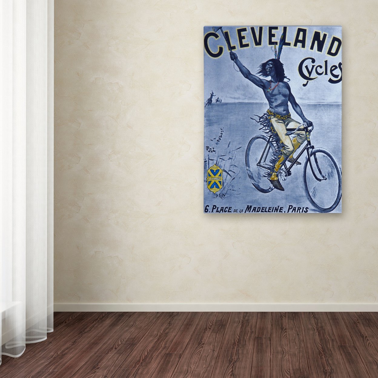 Vintage Apple Collection 'Bike 55' Canvas Wall Art 35 X 47 Inches