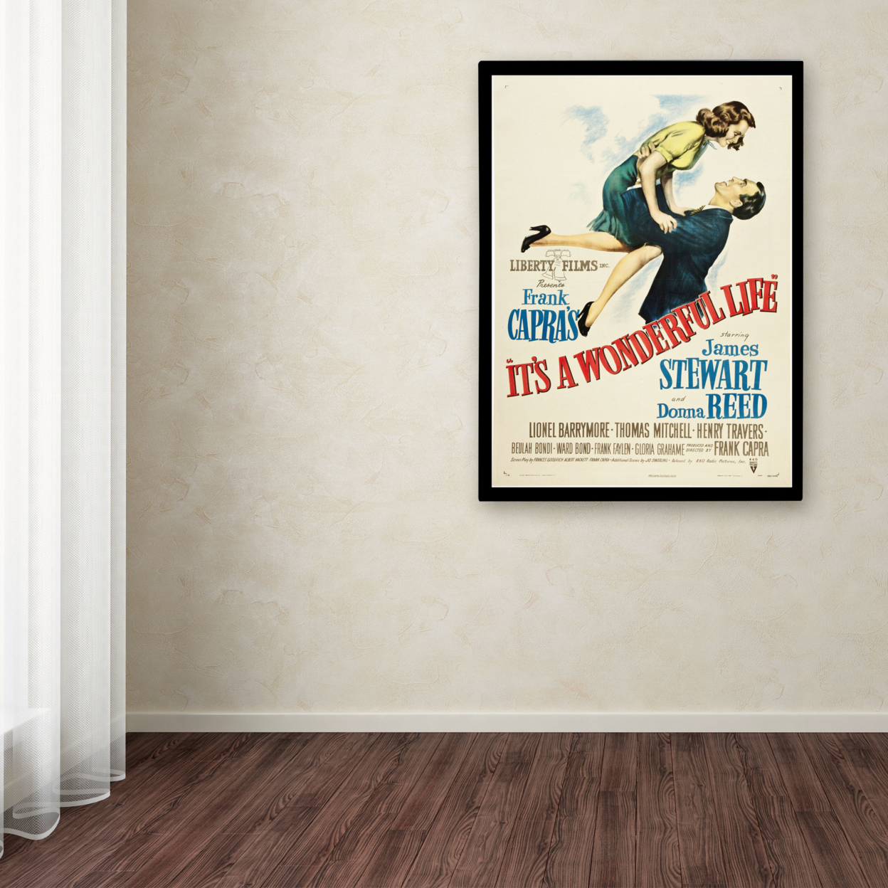 Vintage Apple Collection 'It's A Wonderful Life' Canvas Wall Art 35 X 47 Inches