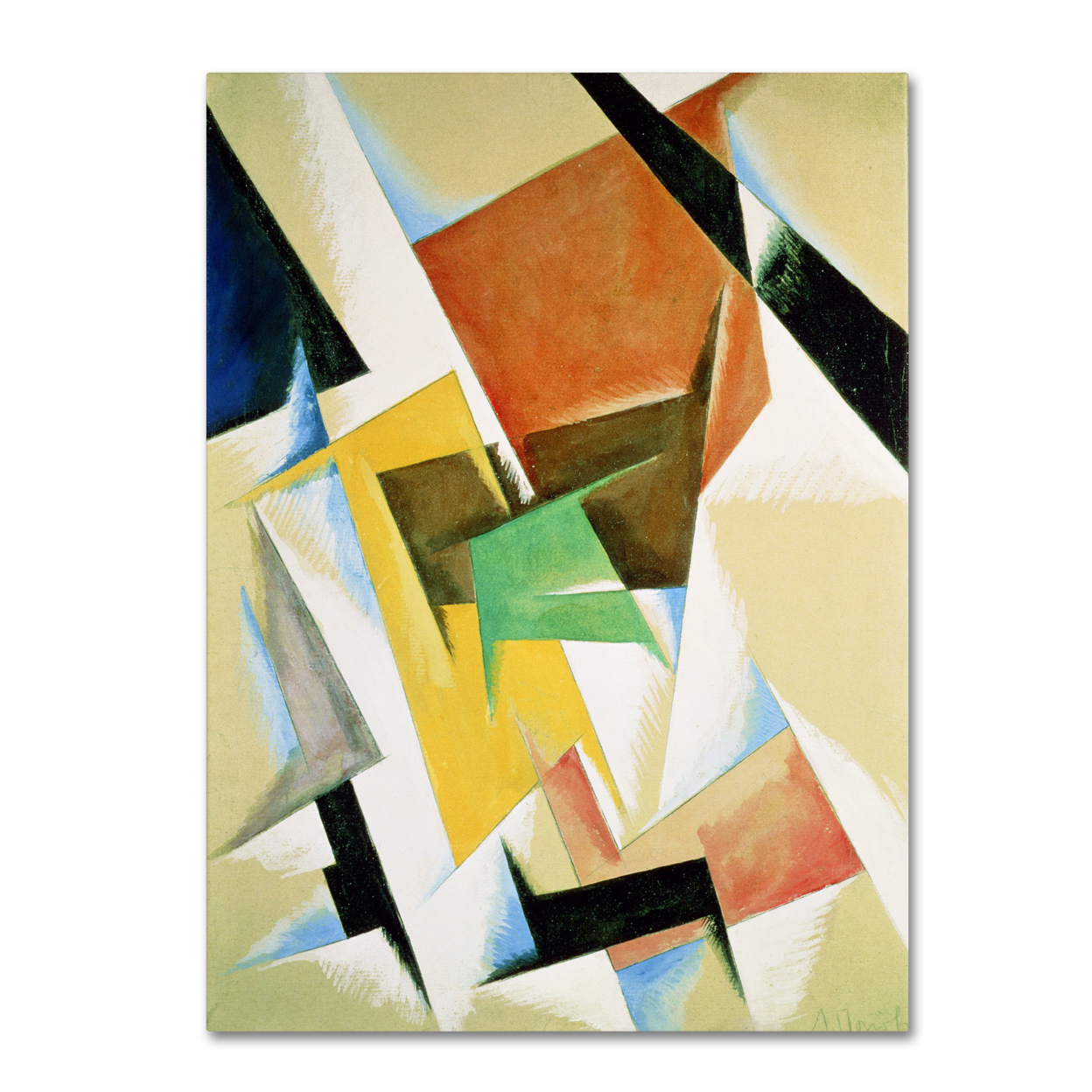 Lyubov Popova 'Composition 1921' Canvas Wall Art 35 X 47 Inches