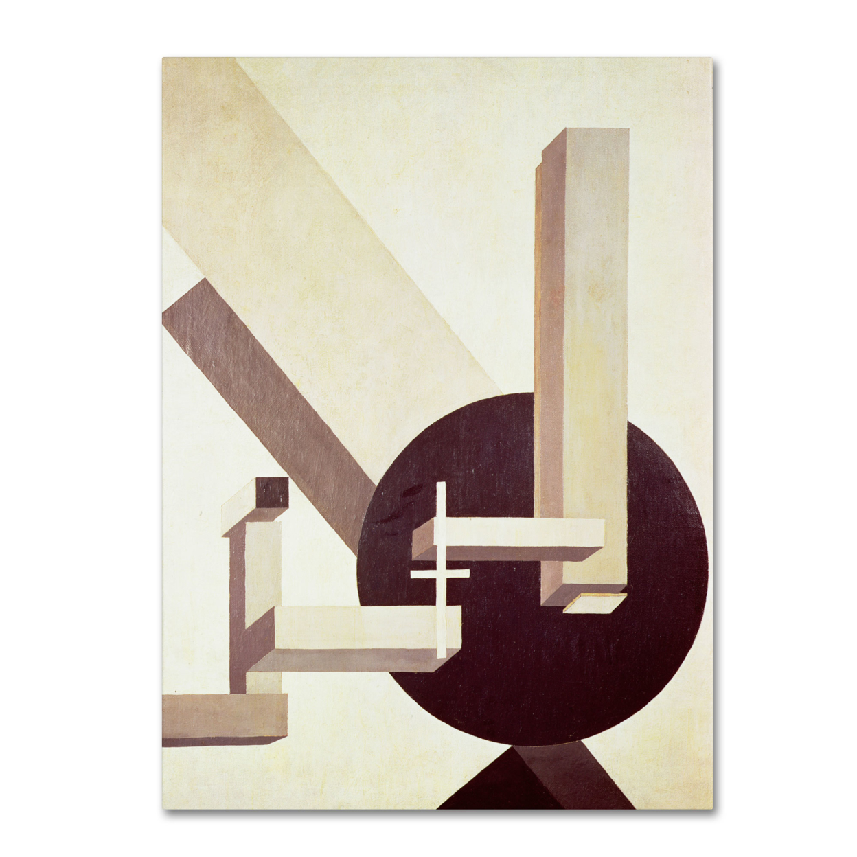 Eliezer Lissitzky 'Proun 10 1910' Canvas Wall Art 35 X 47 Inches