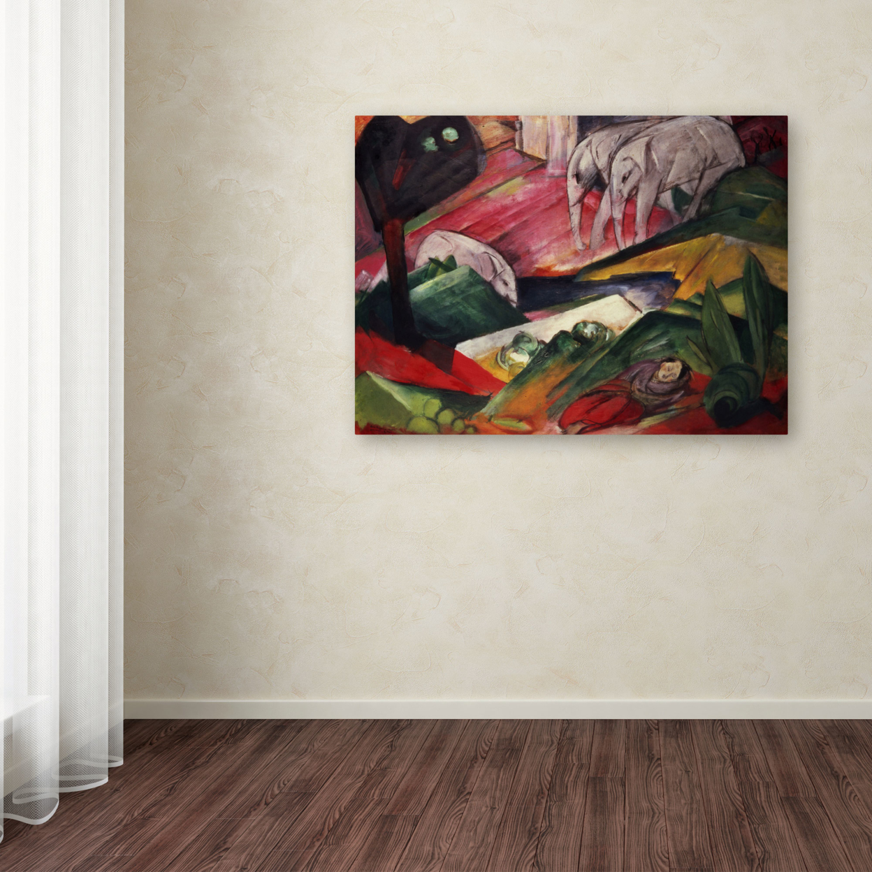 Franz Marc 'The Dream' Canvas Wall Art 35 X 47 Inches
