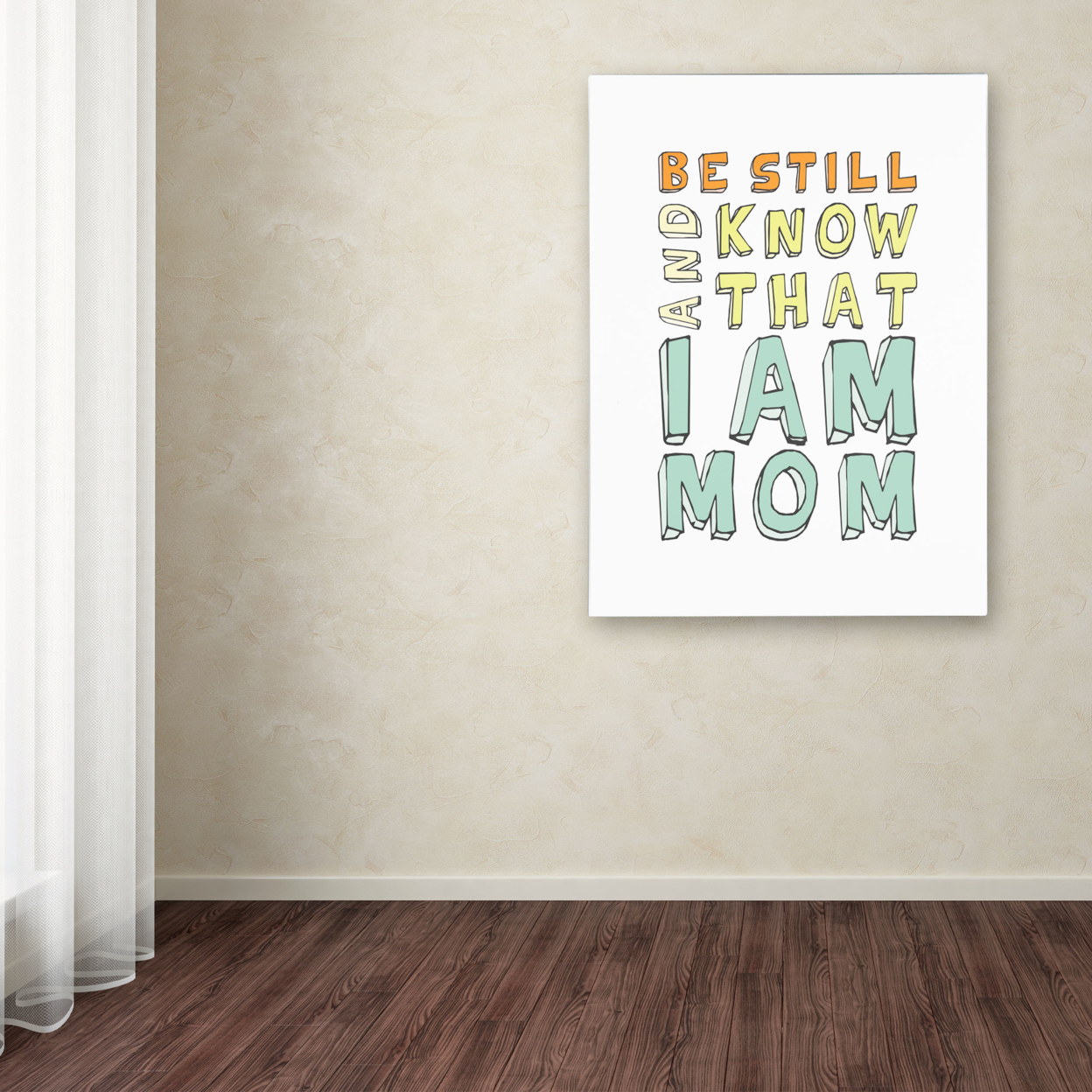 Megan Romo 'I Am Mom' Canvas Wall Art 35 X 47 Inches