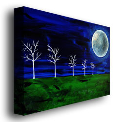 Nicole Dietz 'Blue Moon' Canvas Wall Art 35 X 47 Inches