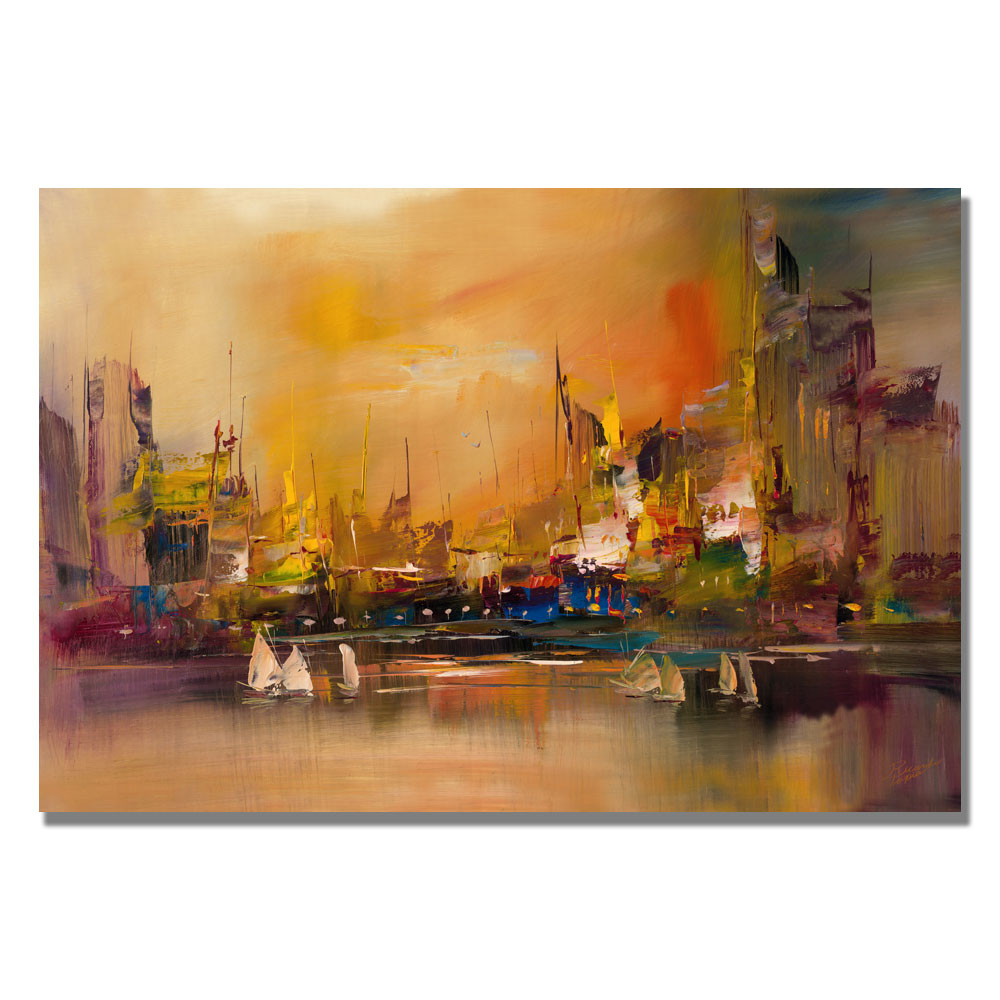 Rio 'City Reflections' Canvas Wall Art 35 X 47 Inches