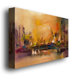Rio 'City Reflections' Canvas Wall Art 35 X 47 Inches