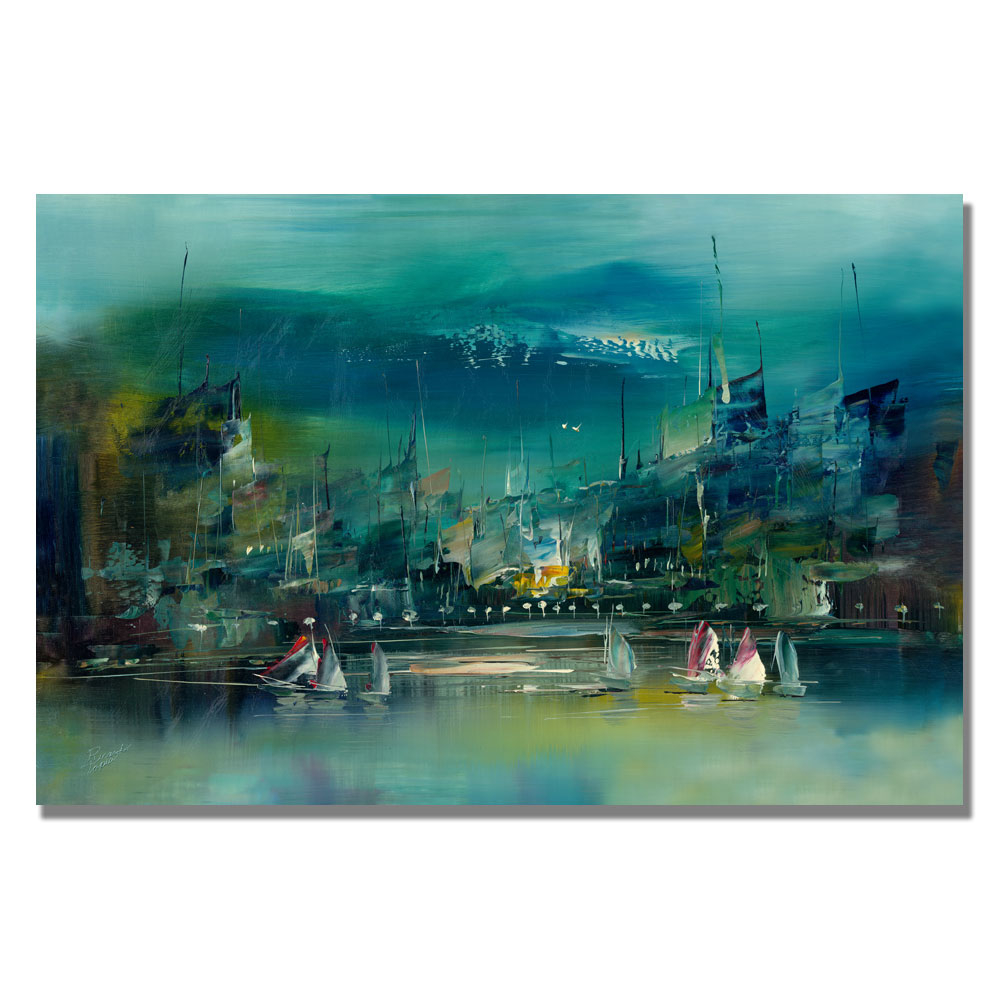 Rio 'City Reflections II' Canvas Wall Art 35 X 47 Inches