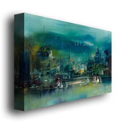 Rio 'City Reflections II' Canvas Wall Art 35 X 47 Inches