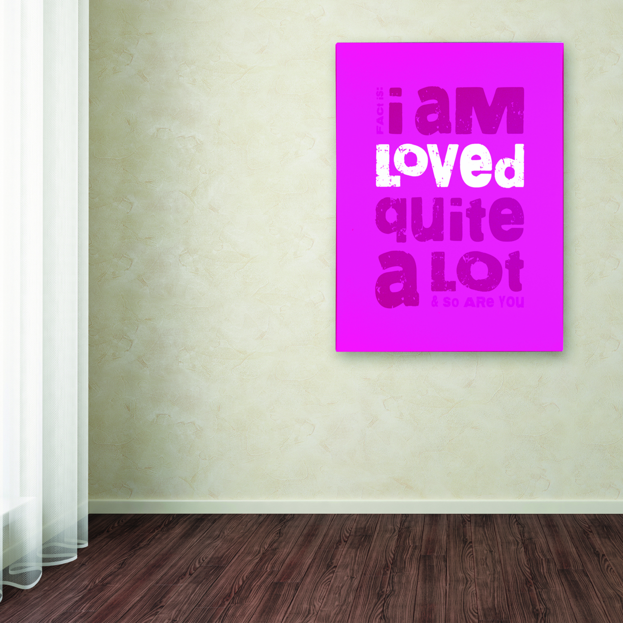 Megan Romo 'Loved A Lot III' Canvas Wall Art 35 X 47 Inches