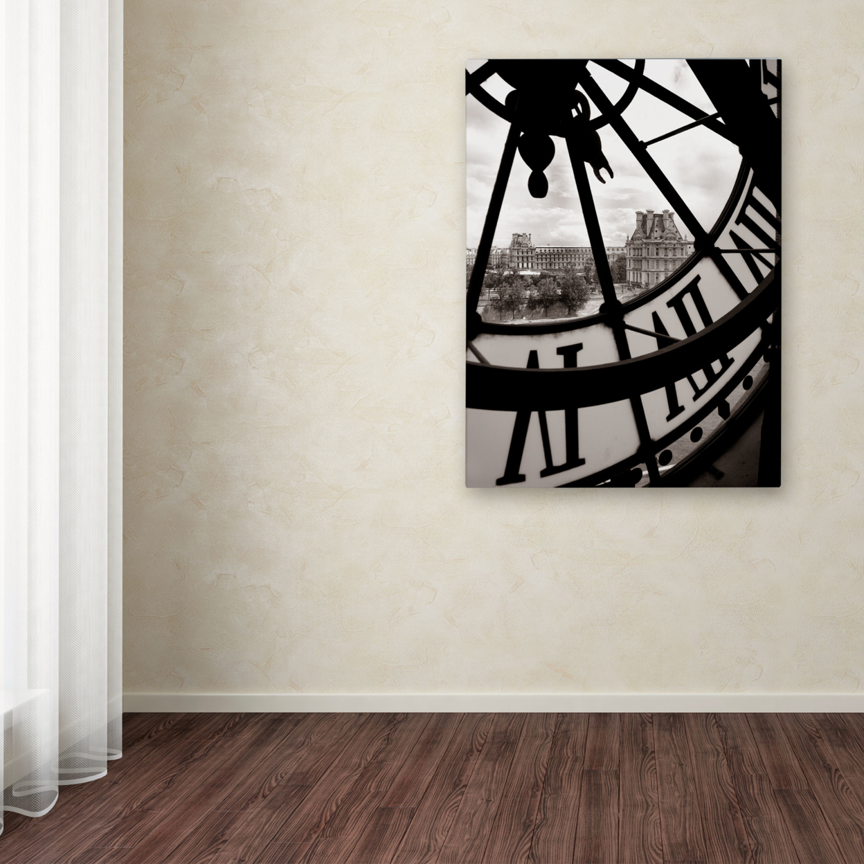 Chris Bliss 'Big Clock' Canvas Wall Art 35 X 47 Inches