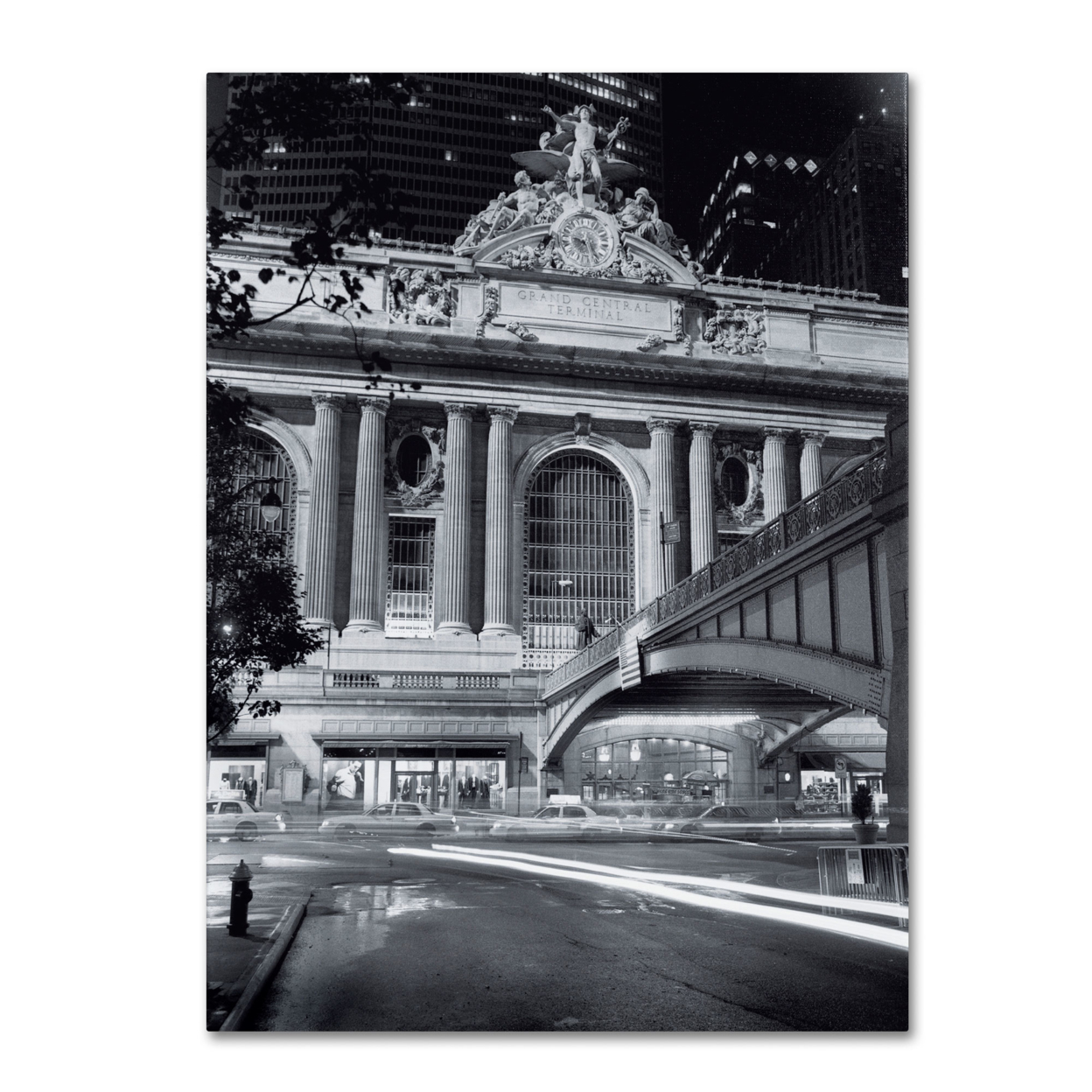 Chris Bliss 'Grand Central Night' Canvas Wall Art 35 X 47 Inches