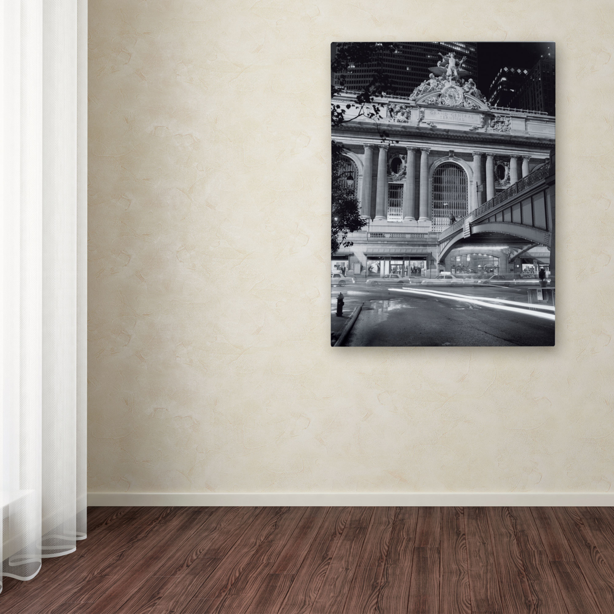 Chris Bliss 'Grand Central Night' Canvas Wall Art 35 X 47 Inches