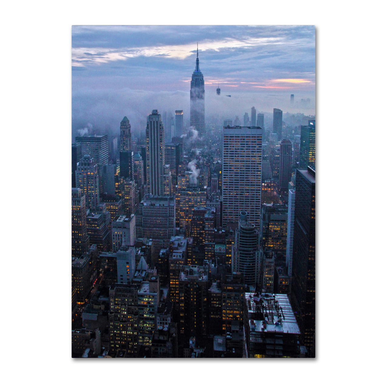 CATeyes 'City Lights' Canvas Wall Art 35 X 47 Inches