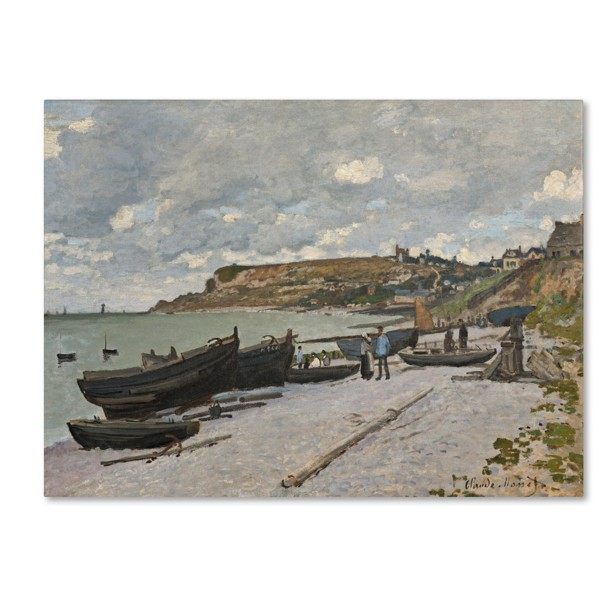 Claude Monet 'Sainte-Adresse 1867' Canvas Wall Art 35 X 47 Inches