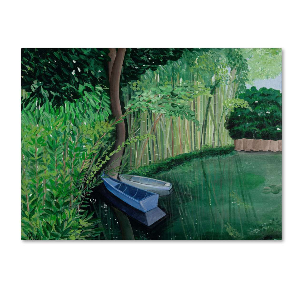 Two Boats' Canvas Wall Art 35 X 47 Inches
