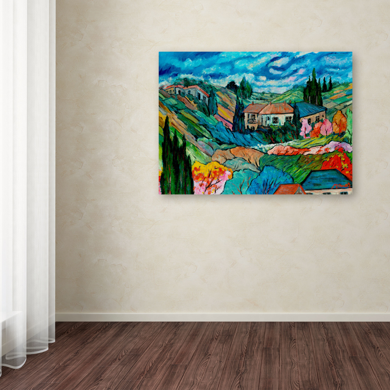 Manor Shadian 'Valley House' Canvas Wall Art 35 X 47 Inches