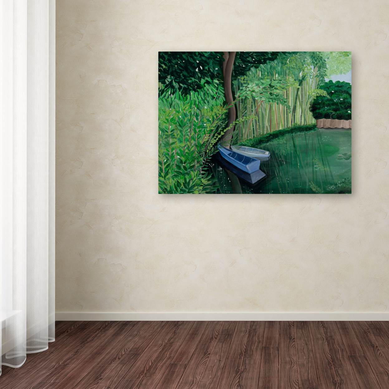Two Boats' Canvas Wall Art 35 X 47 Inches