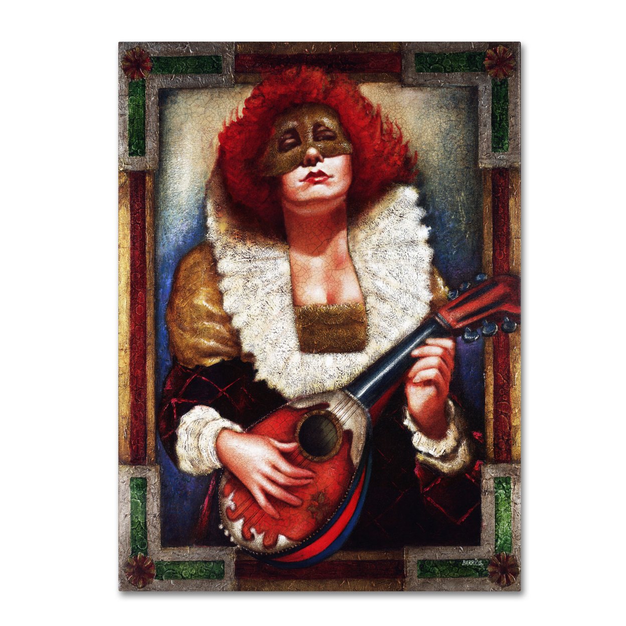 Edgar Barrios 'Lady Of Laudes' Canvas Wall Art 35 X 47 Inches
