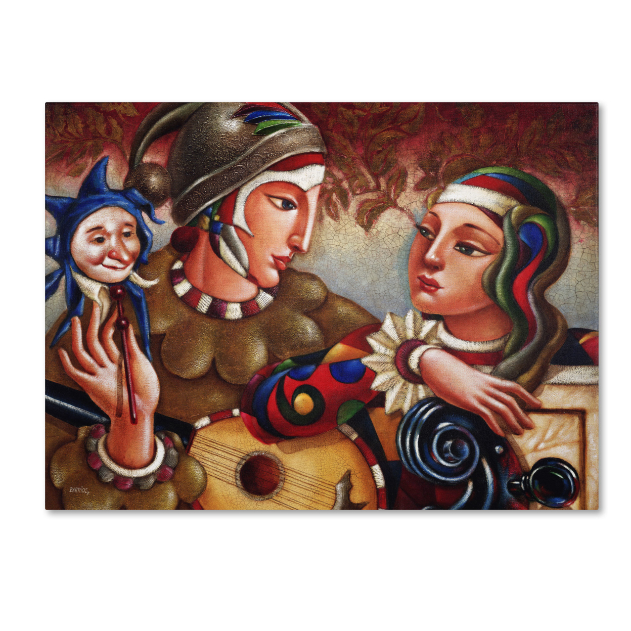 Edgar Barrios 'Romanza' Canvas Wall Art 35 X 47 Inches