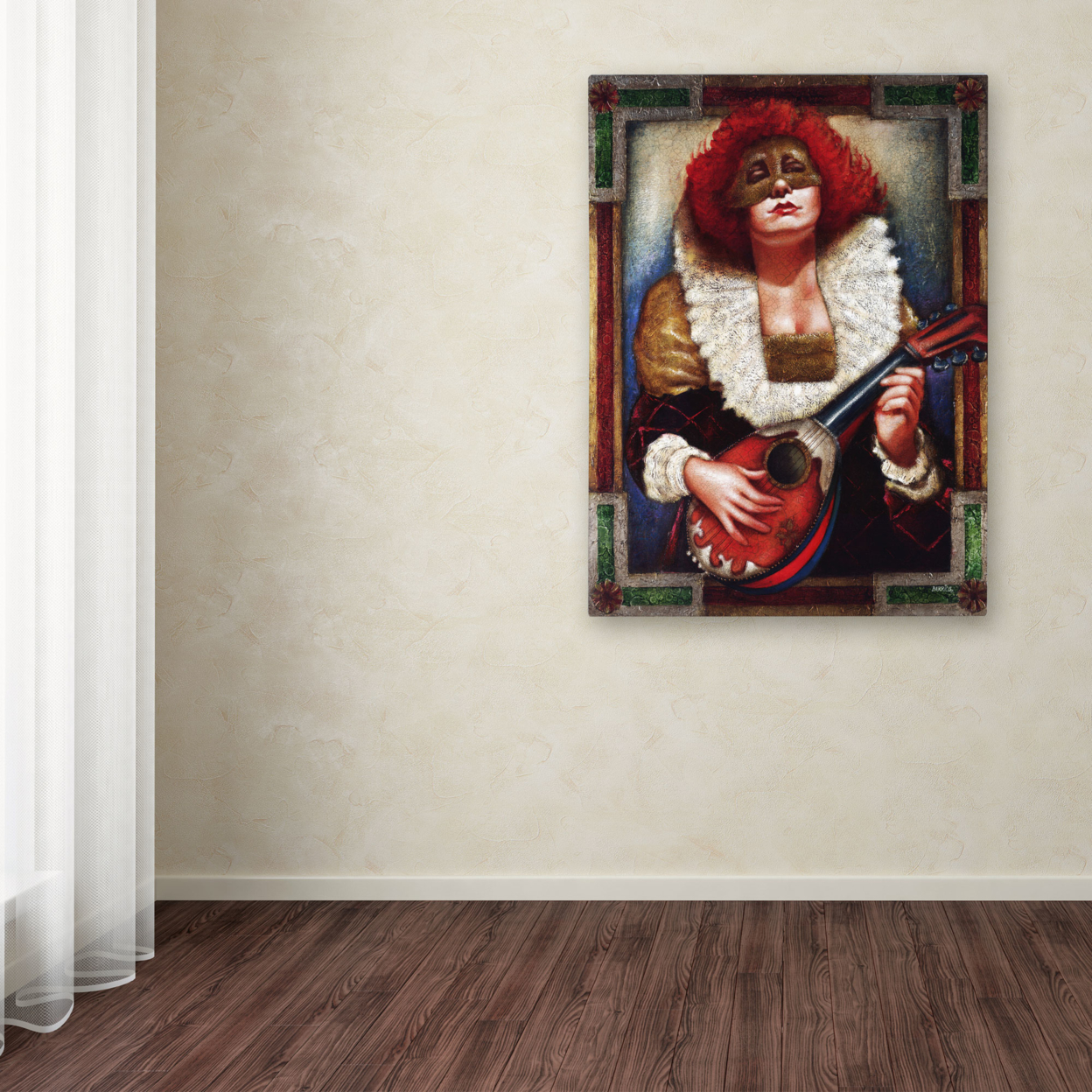 Edgar Barrios 'Lady Of Laudes' Canvas Wall Art 35 X 47 Inches