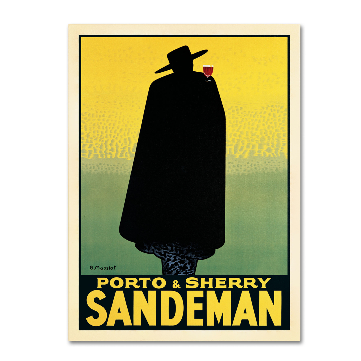 Porto And Sherry Sandeman' Canvas Wall Art 35 X 47 Inches