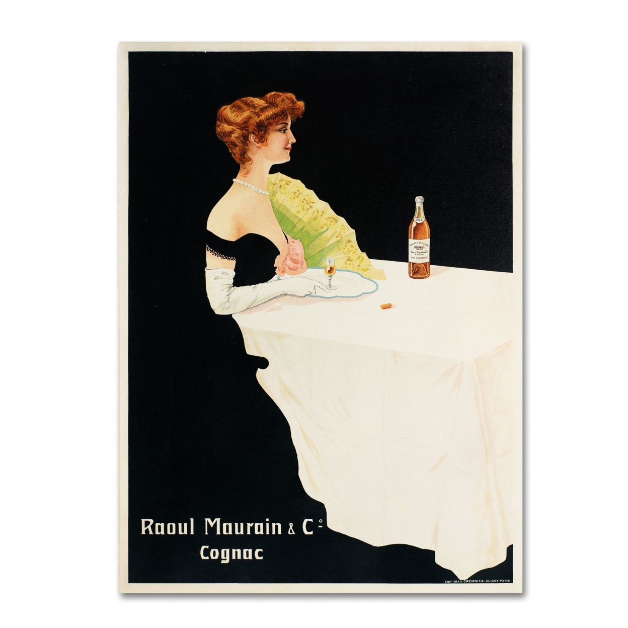 Raoul Maurain And Co Cognac' Canvas Wall Art 35 X 47 Inches