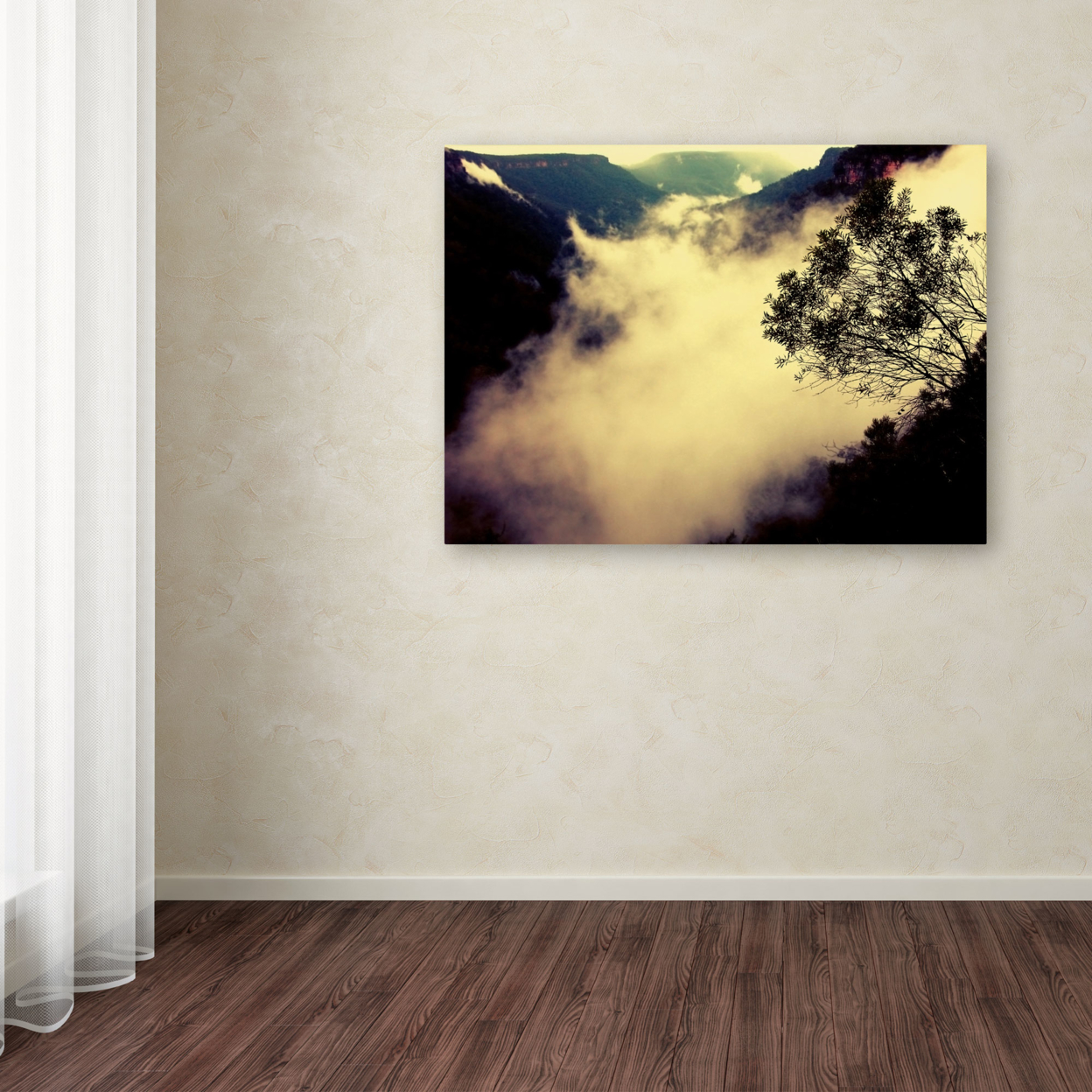 Beata Czyzowska Young 'Valley Of Light' Canvas Wall Art 35 X 47 Inches