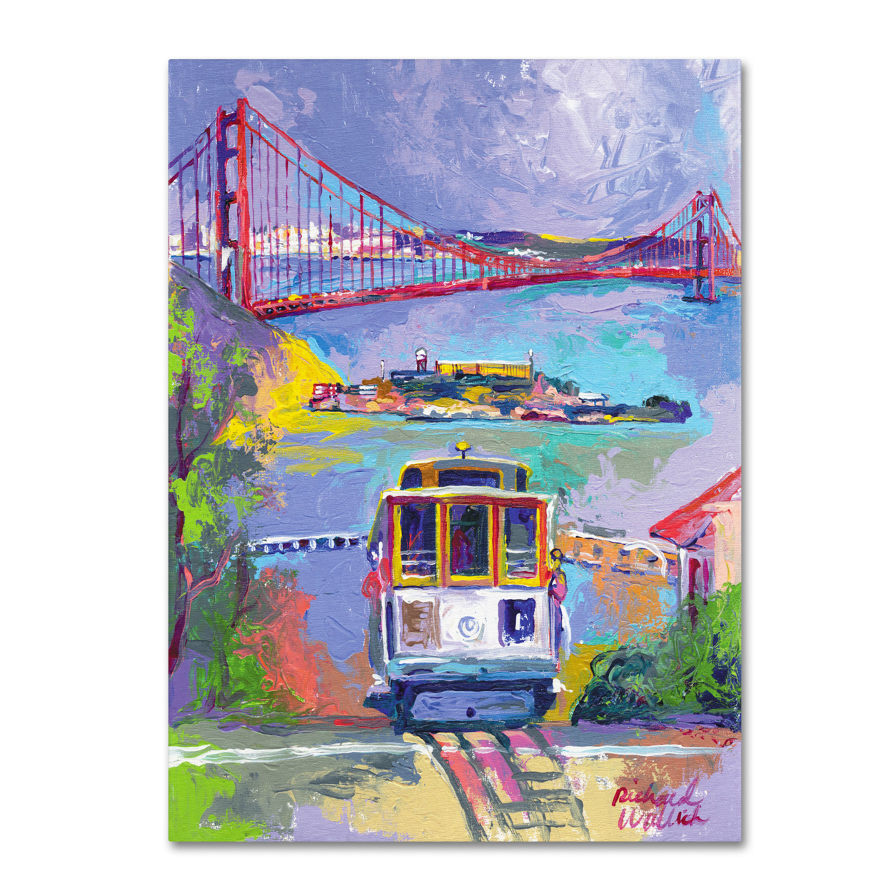 Richard Wallich 'San Francisco 2' Canvas Wall Art 35 X 47 Inches