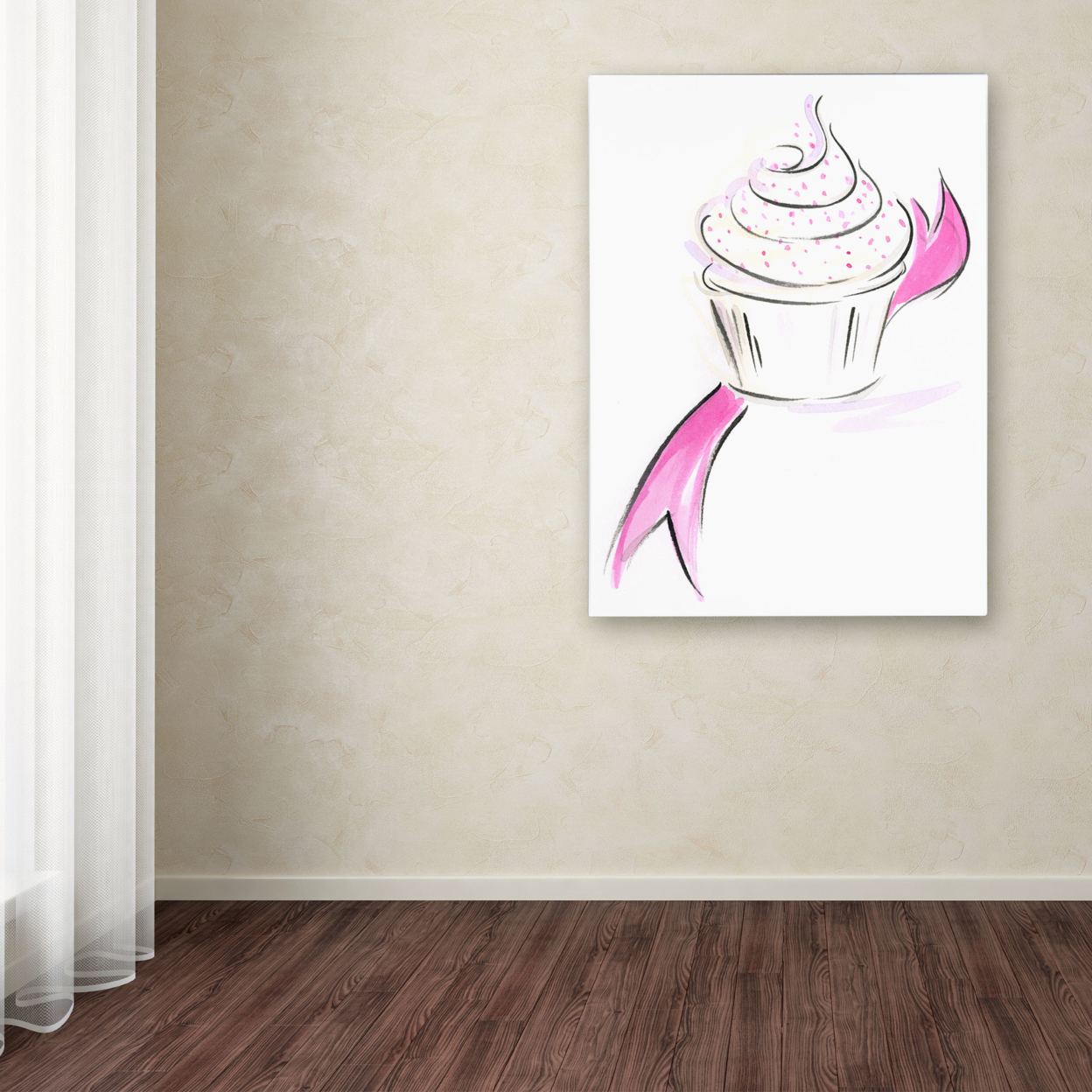 Jennifer Lilya 'Cupcake 1' Canvas Wall Art 35 X 47 Inches