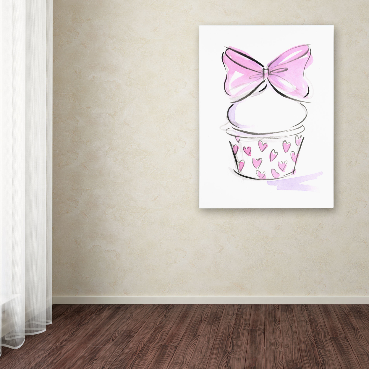 Jennifer Lilya 'Cupcake 6' Canvas Wall Art 35 X 47 Inches