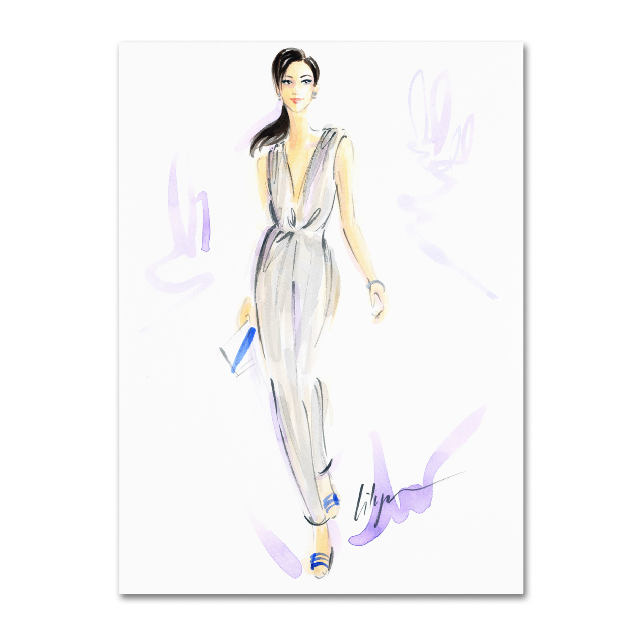 Jennifer Lilya 'Silver Wear' Canvas Wall Art 35 X 47 Inches