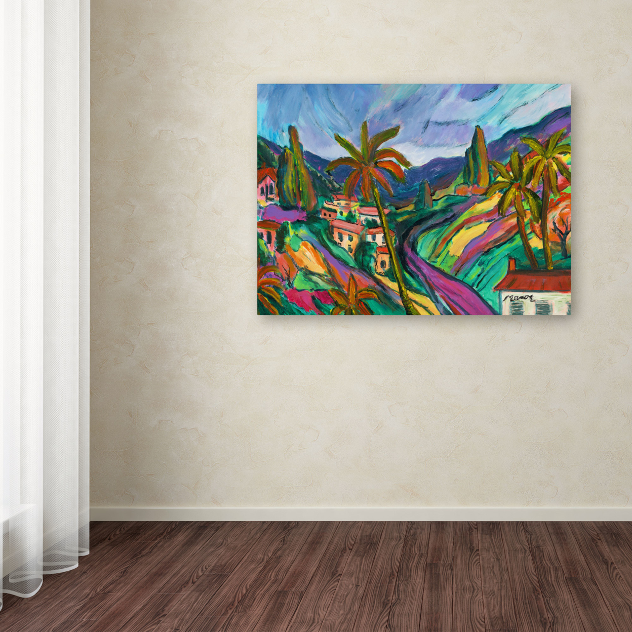 Manor Shadian 'Swept Slopes' Canvas Wall Art 35 X 47 Inches