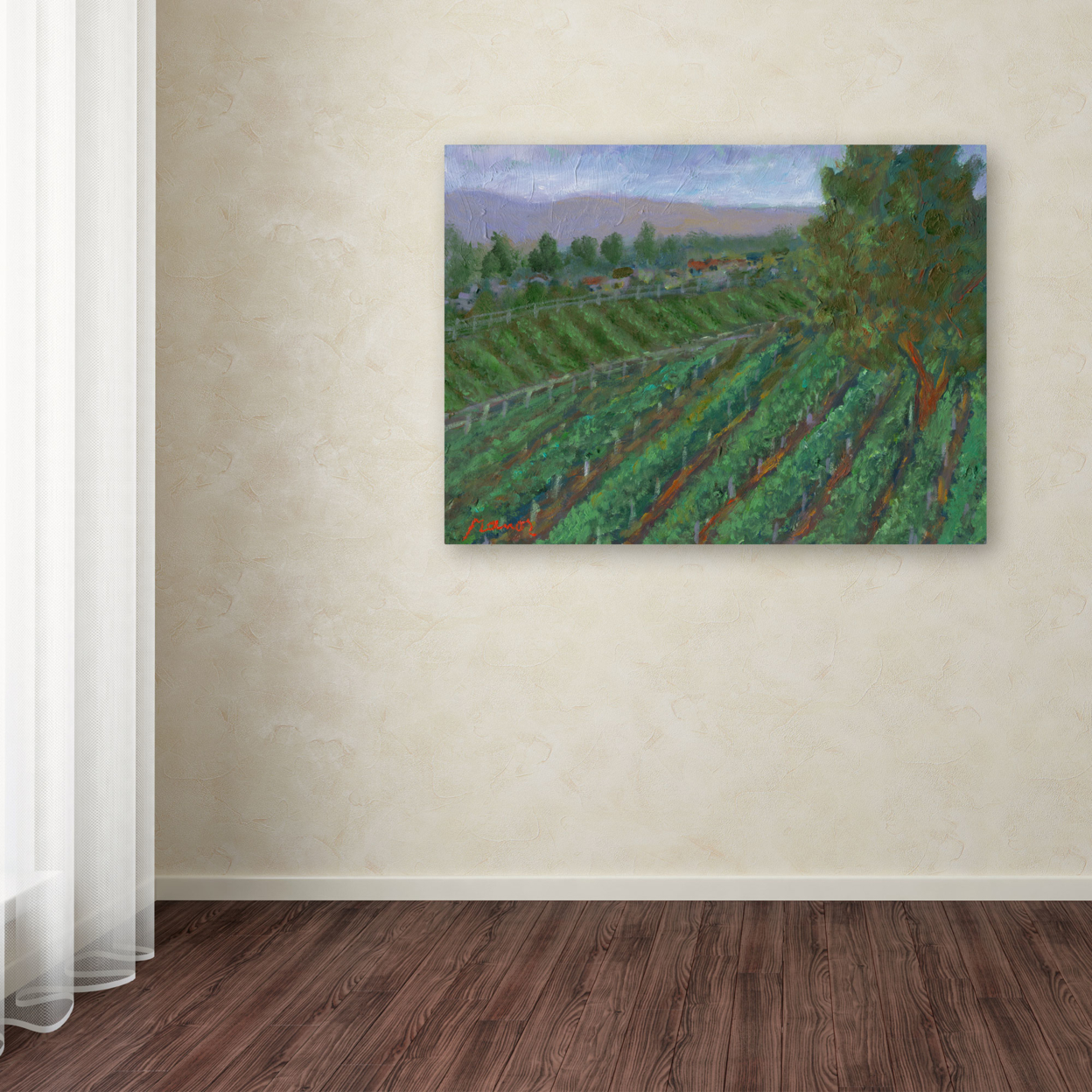 Manor Shadian 'Sonoma Valley' Canvas Wall Art 35 X 47 Inches