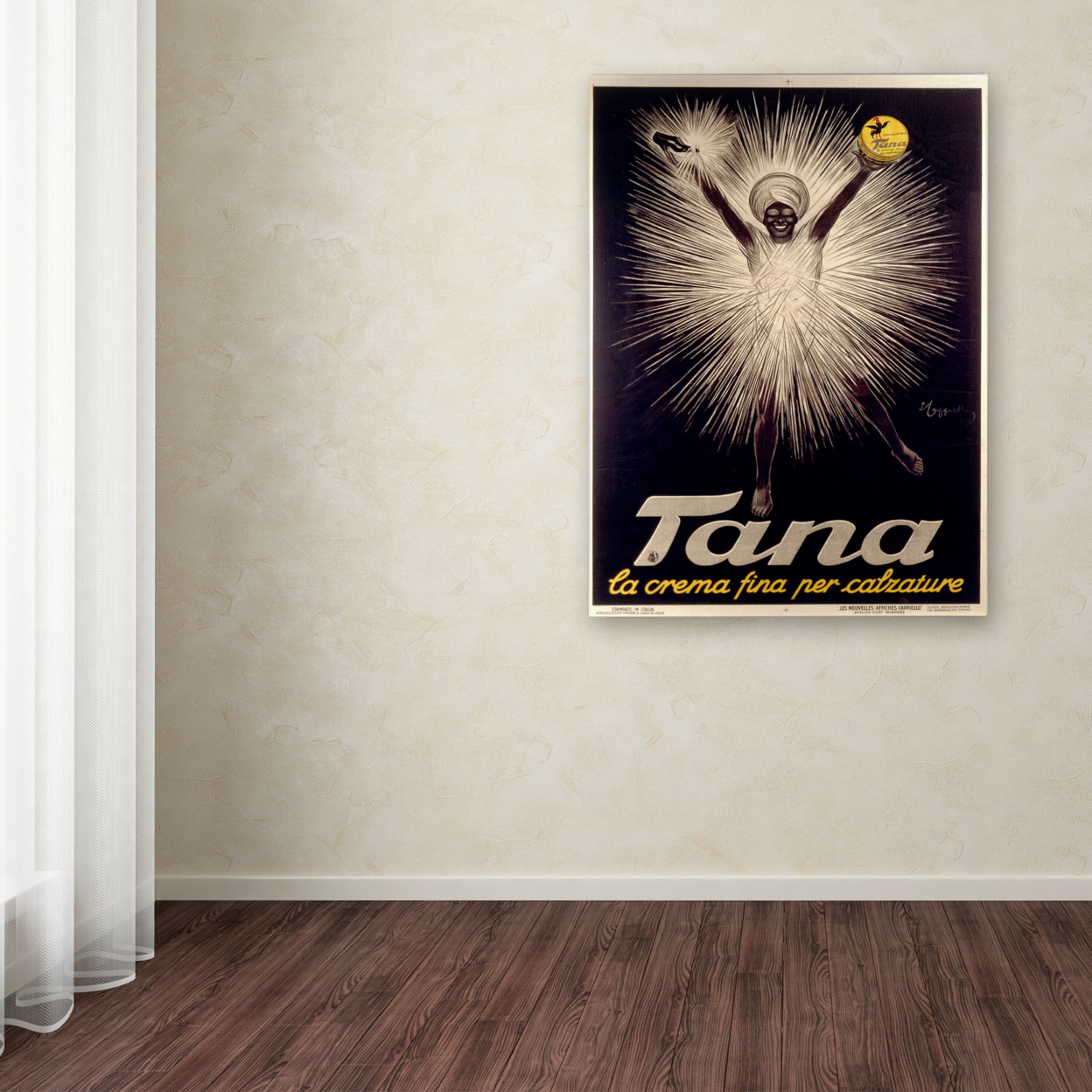Leonetto Cappiello 'Advertisement For Tana' Canvas Wall Art 35 X 47 Inches