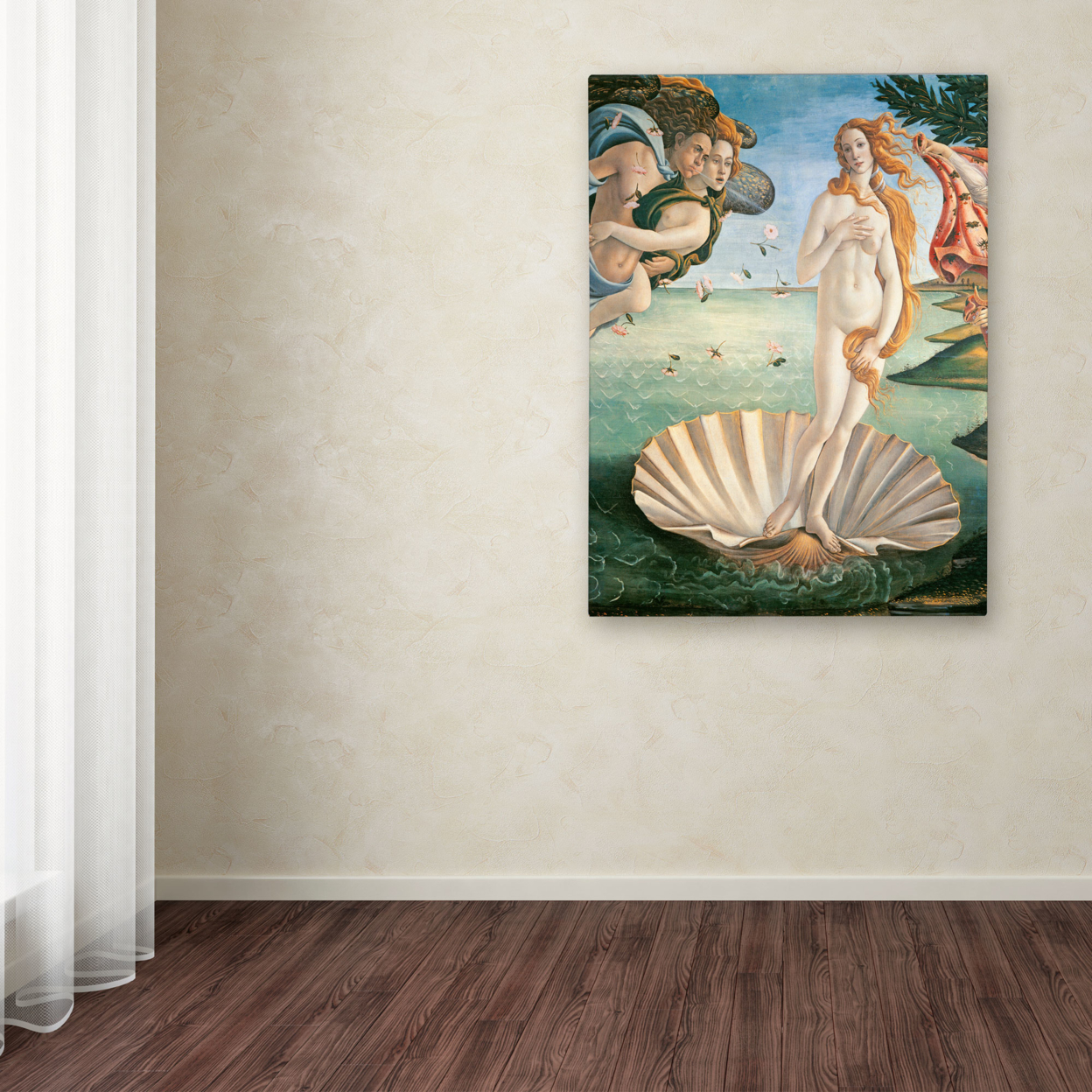 Sandro Botticelli 'Birth Of Venus 1484' Canvas Wall Art 35 X 47 Inches
