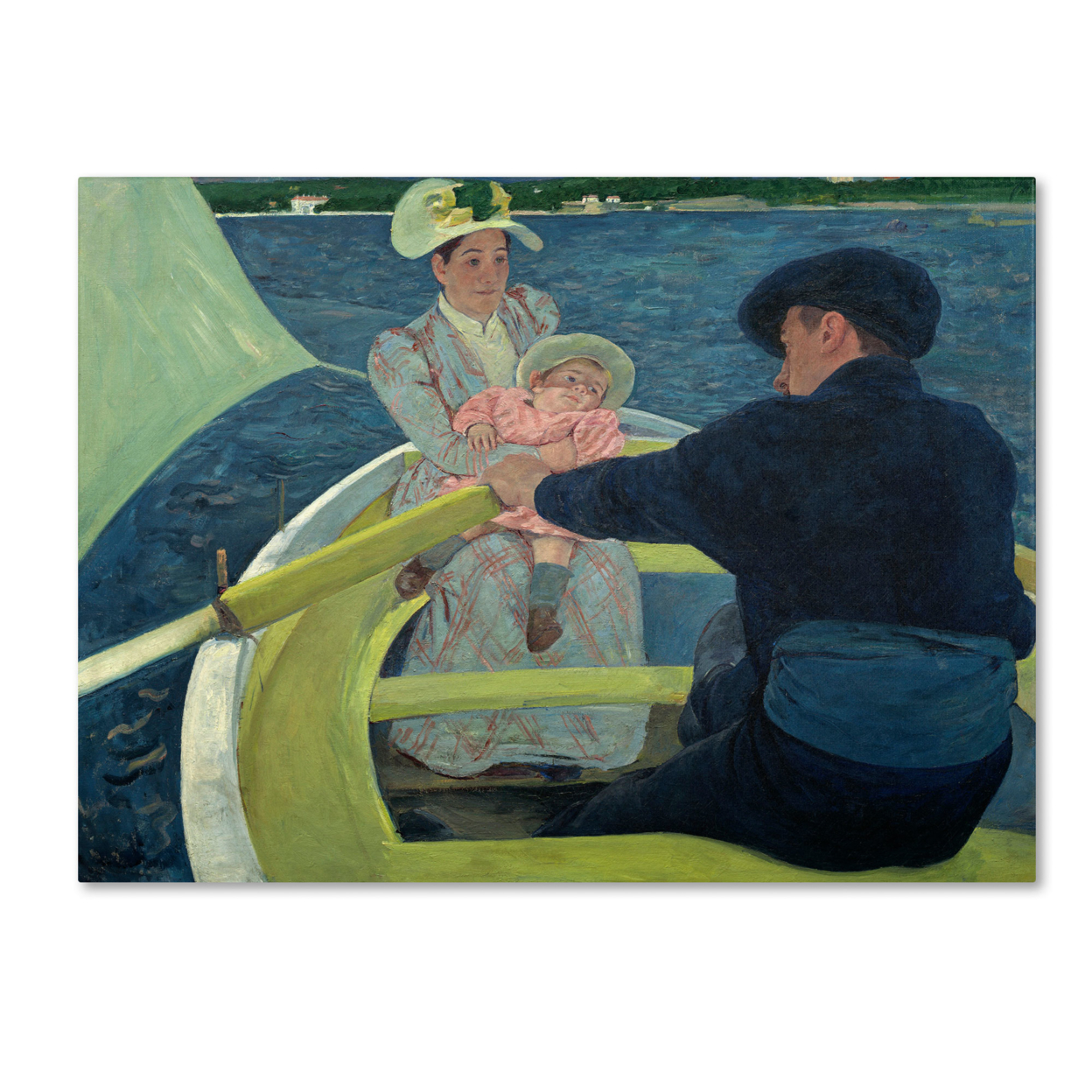 Mary Cassatt 'The Boating Party 1893-94' Canvas Wall Art 35 X 47 Inches