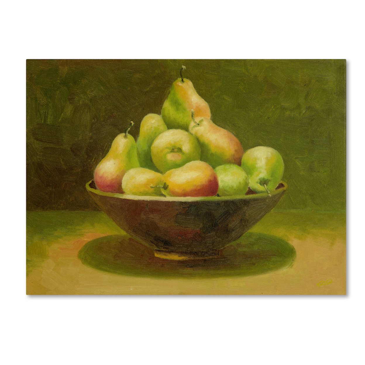 Rio 'Still Life With Pears' Canvas Wall Art 35 X 47 Inches