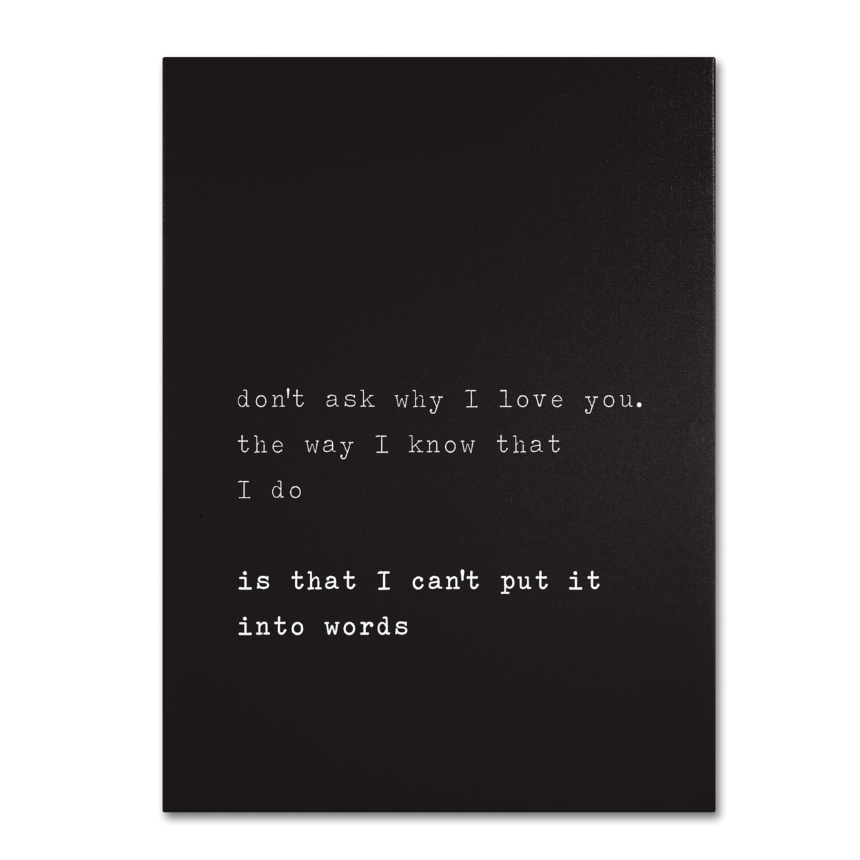 Megan Romo 'Why I Love You' Canvas Wall Art 35 X 47 Inches