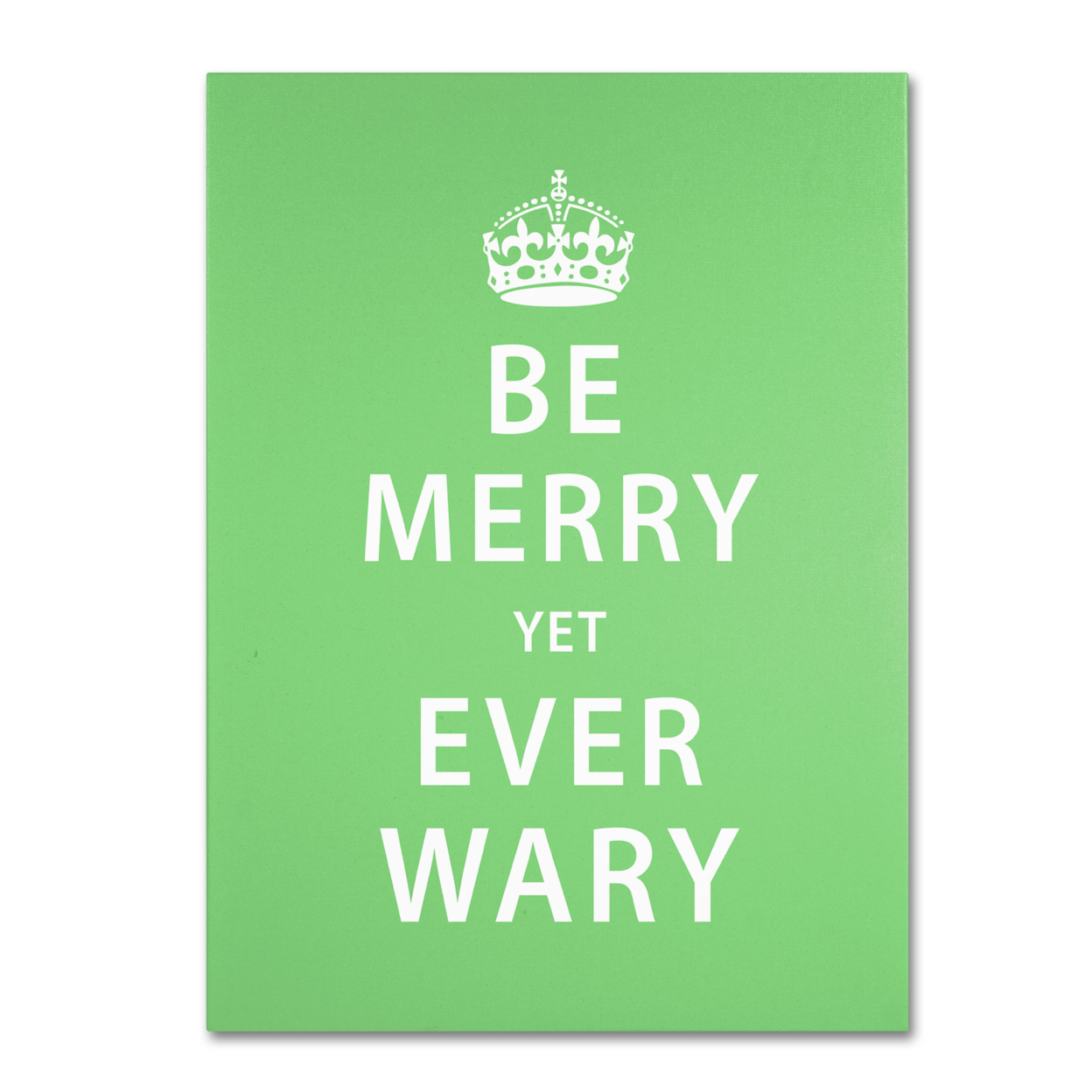 Megan Romo 'Be Ever Wary' Canvas Wall Art 35 X 47 Inches