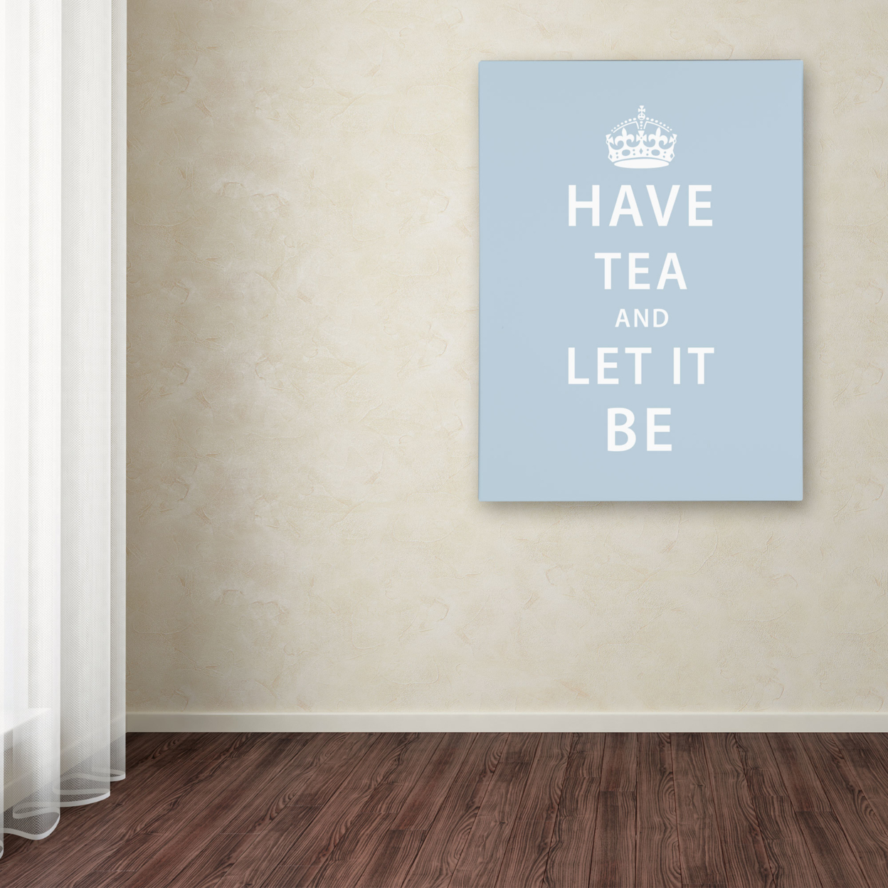 Megan Romo 'Have Tea' Canvas Wall Art 35 X 47 Inches